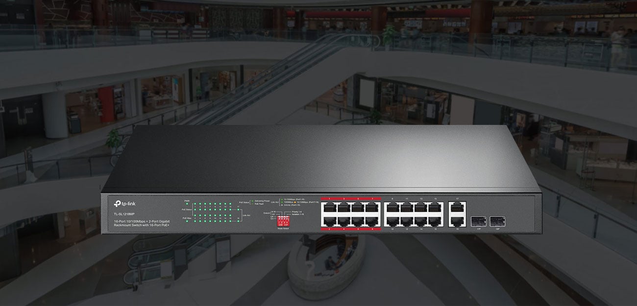 TP-Link TL-SL1218MP Przełącznik