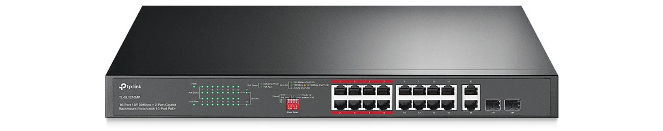 TP-Link TL-SL1218MP Złącza