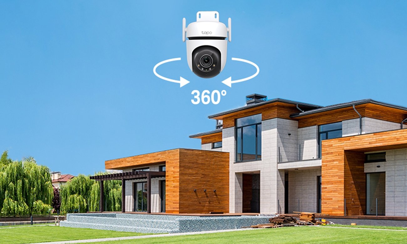 Zewnętrzna obrotowa kamera Wi-Fi do monitoringu TP-Link Tapo C520WS - Grafika lifestyle