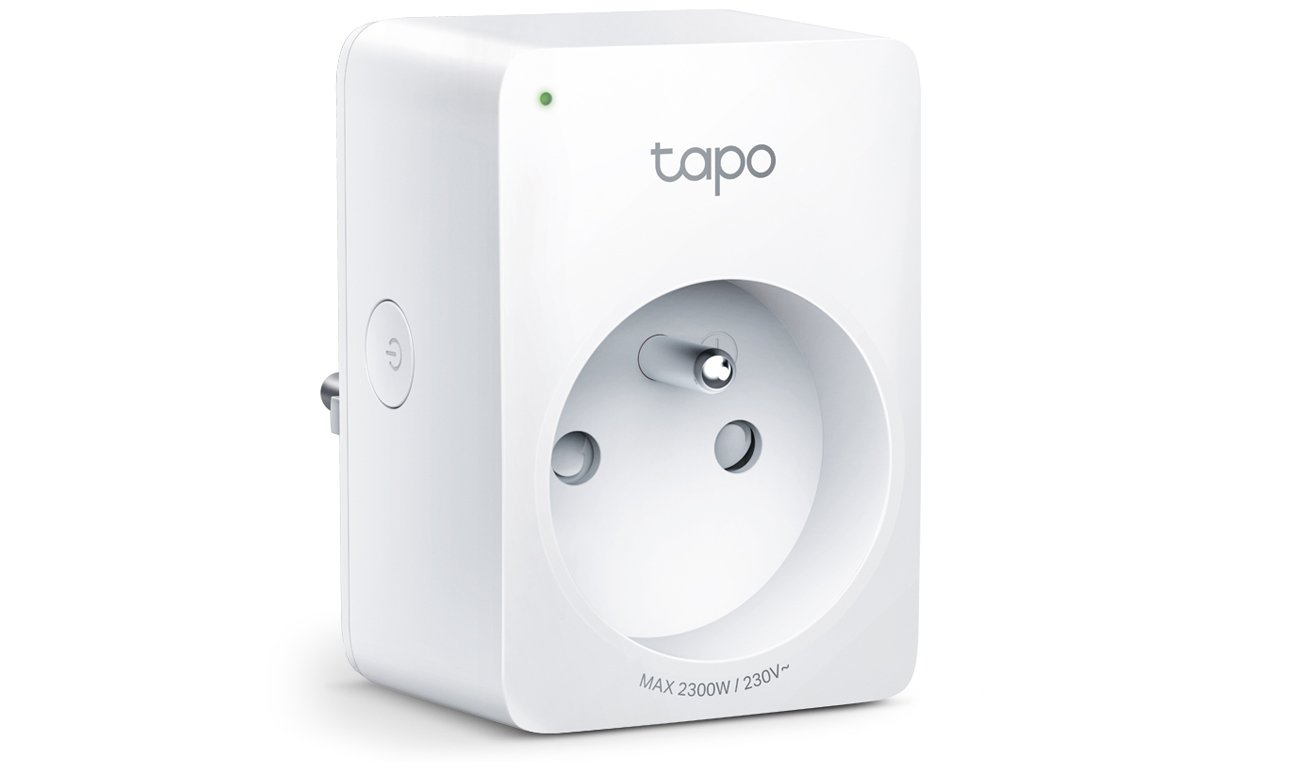 Inteligentne gniazdko TP-Link Tapo P100 Mini Smart Plug Wi-Fi - Widok od przodu pod kątem