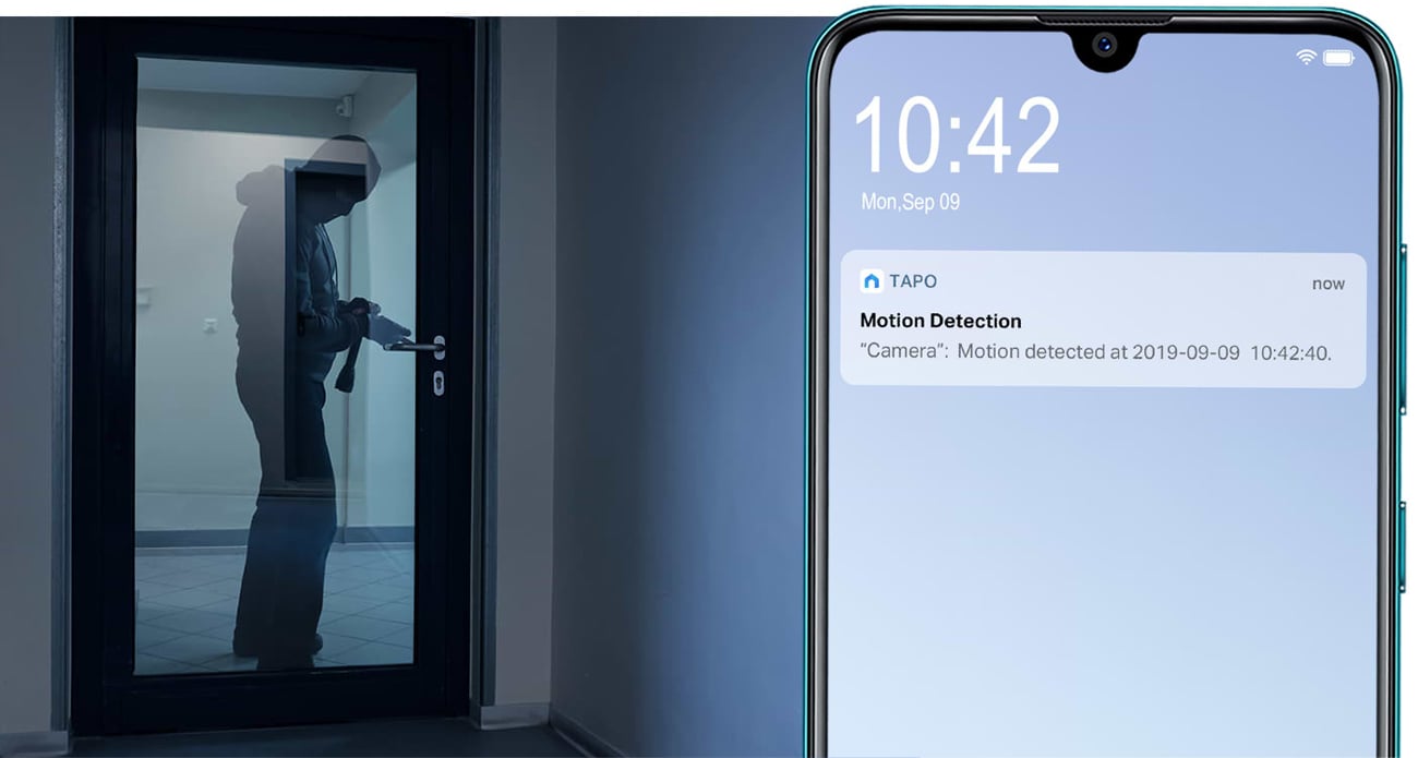 Kamera IP TP-Link Tapo C100 1080P LED IR - Zaawansowane wykrywanie ruchu i tryb nocny
