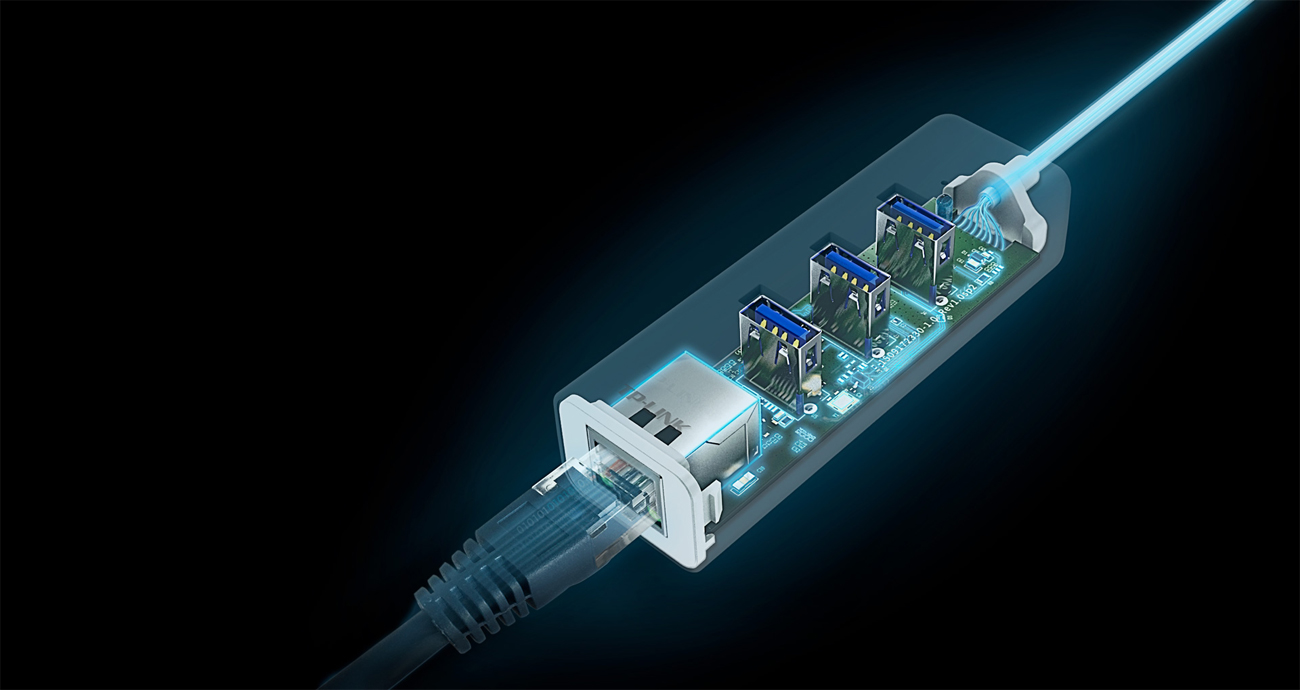 Karta sieciowa Hub USB TP-Link UE330 technologia