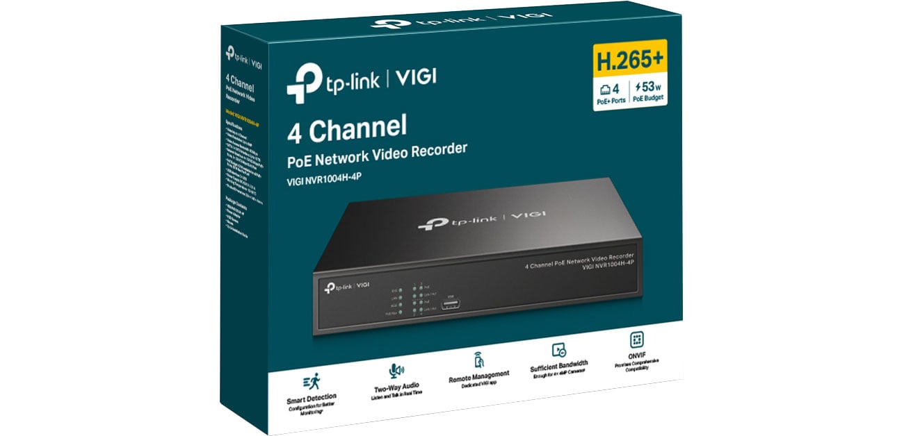 TP-Link VIGI NVR1004H-4P box