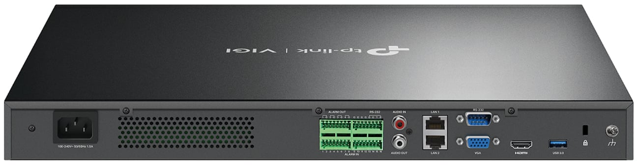 Sieciowy rejestrator wideo TP-Link VIGI NVR4032H - Widok od tyłu