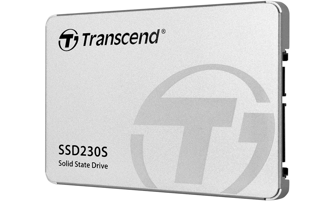 Dysk SSD SATA 2,5'' Transcend 230S - Widok od przodu pod kątem