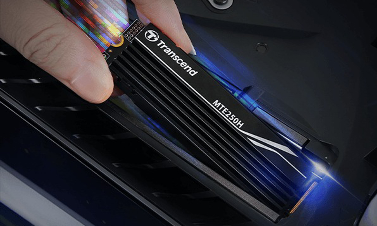 Dysk SSD M.2 Transcend 250H PCIe Gen4 NVMe - Grafika lifestyle