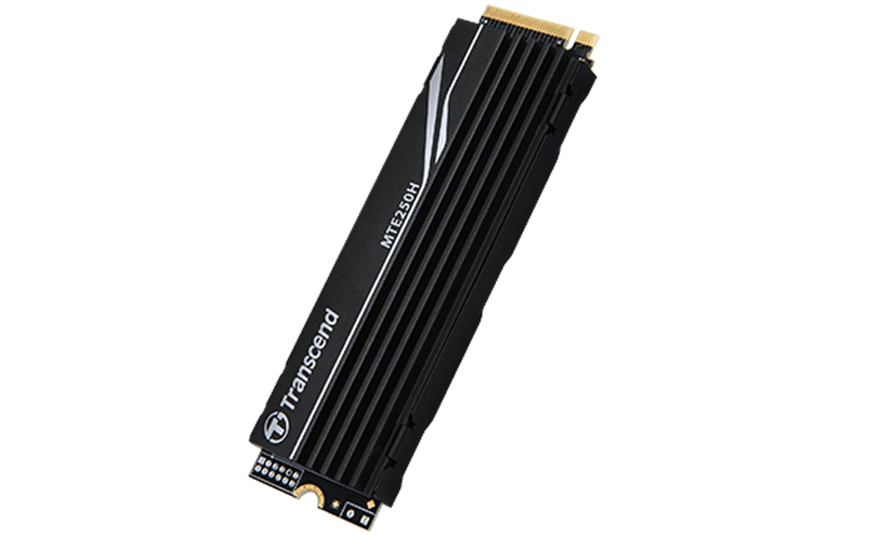 Dysk SSD M.2 Transcend 250H PCIe Gen4 NVMe - Widok od przodu pod kątem