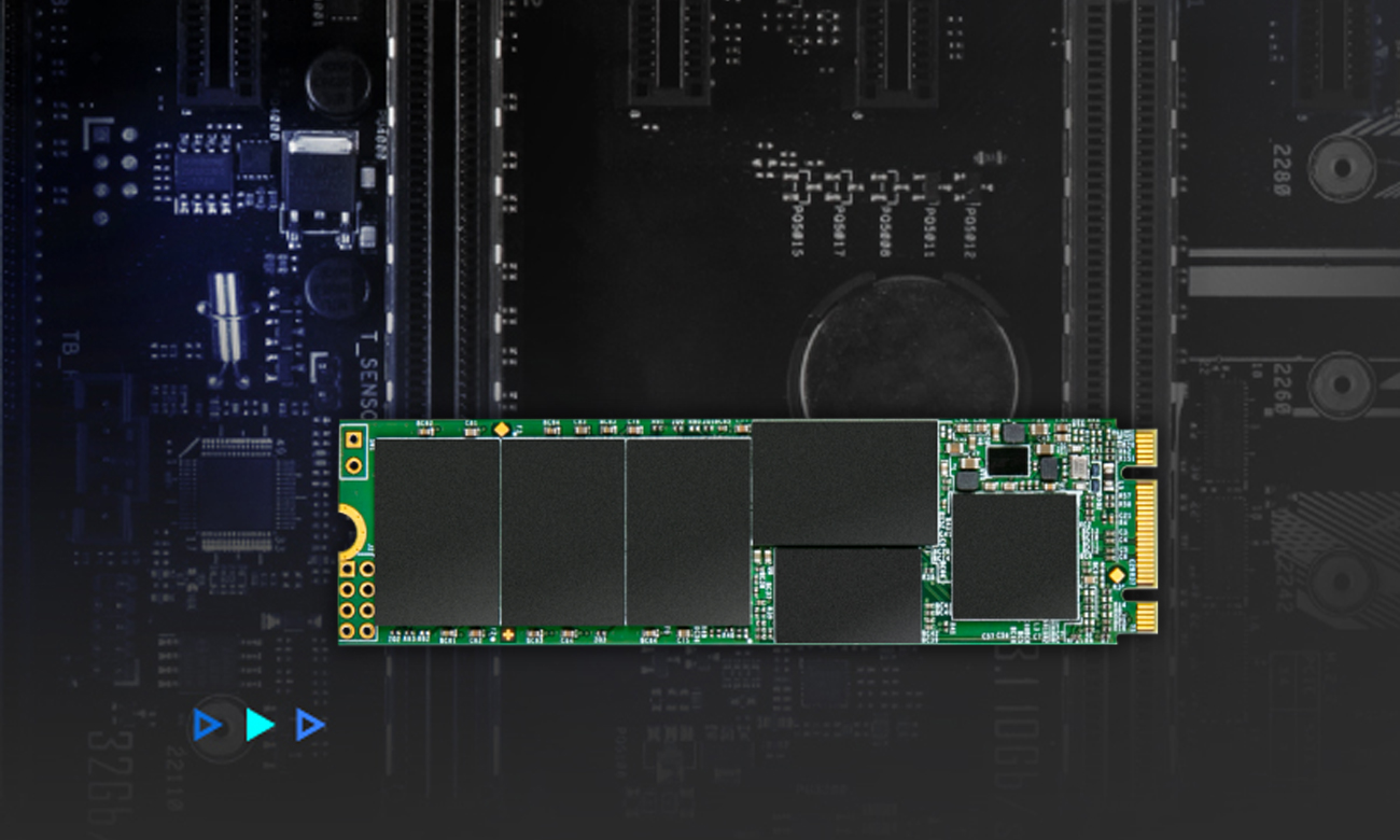 Dysk SSD M.2 Transcend 832S SATA - Grafika lifestyle