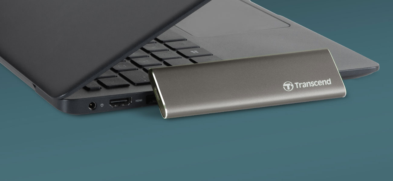 Transcend ESD250C Kompaktowe wymiary