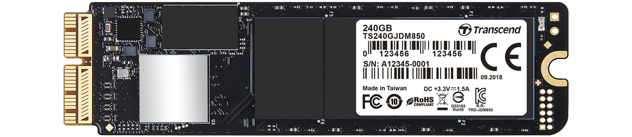 Dysk SSD Transcend 240GB M.2 PCIe x4 JetDrive 850