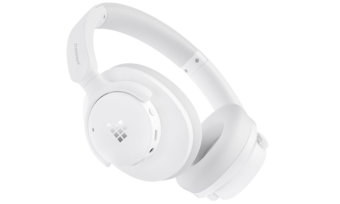 Słuchawki bezprzewodowe Tronsmart Sounfii Q20S Białe - Widok od przodu pod kątem