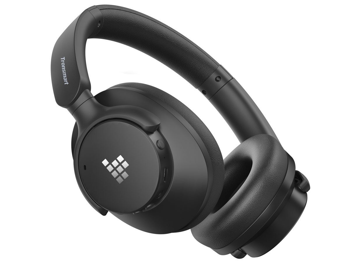 Słuchawki bezprzewodowe Tronsmart Sounfii Q20S Czarne - Widok od przodu pod kątem