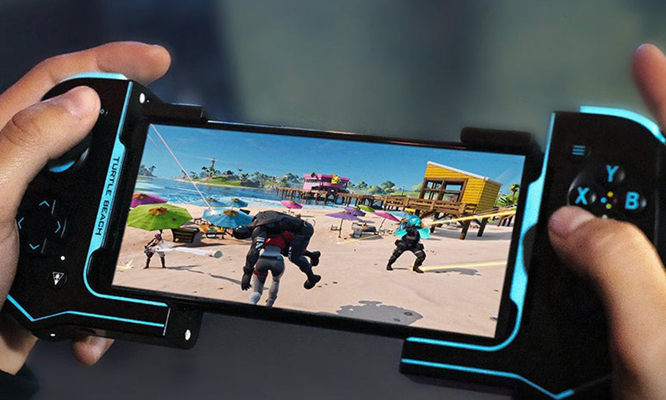 Kontroler do smartfona Turtle Beach Atom Czarno-niebieski - Podwójny tryb łączności bezprzewodowej