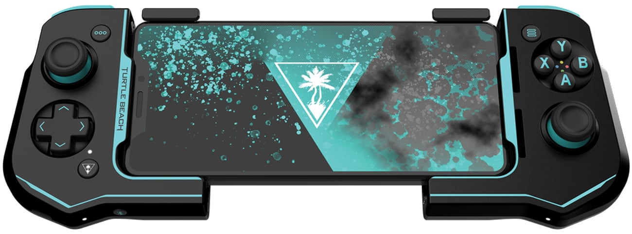 Kontroler do smartfona Turtle Beach Atom Czarno-niebieski - Widok od przodu, zastosowanie