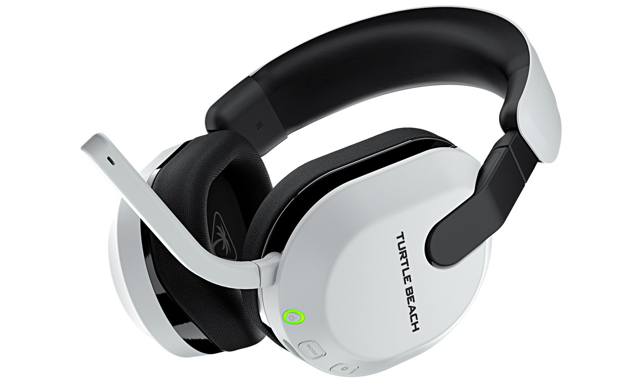 Słuchawki bezprzewodowe Turtle Beach Stealth 600 Gen3 PS Białe - Widok od dołu pod kątem