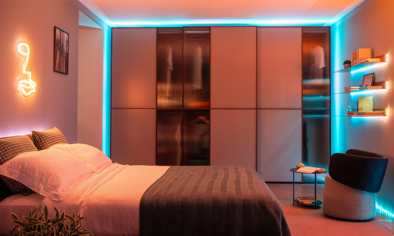 Inteligentna taśma Twinkly Dots 400 LED RGB 20m Transparentna - Lifestyle