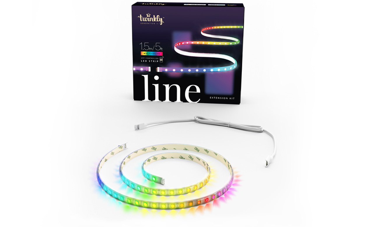 Przedłużenie taśmy Twinkly Line Extension Kit 90 LED 1,5m Biały - Widok ogólny z opakowaniem