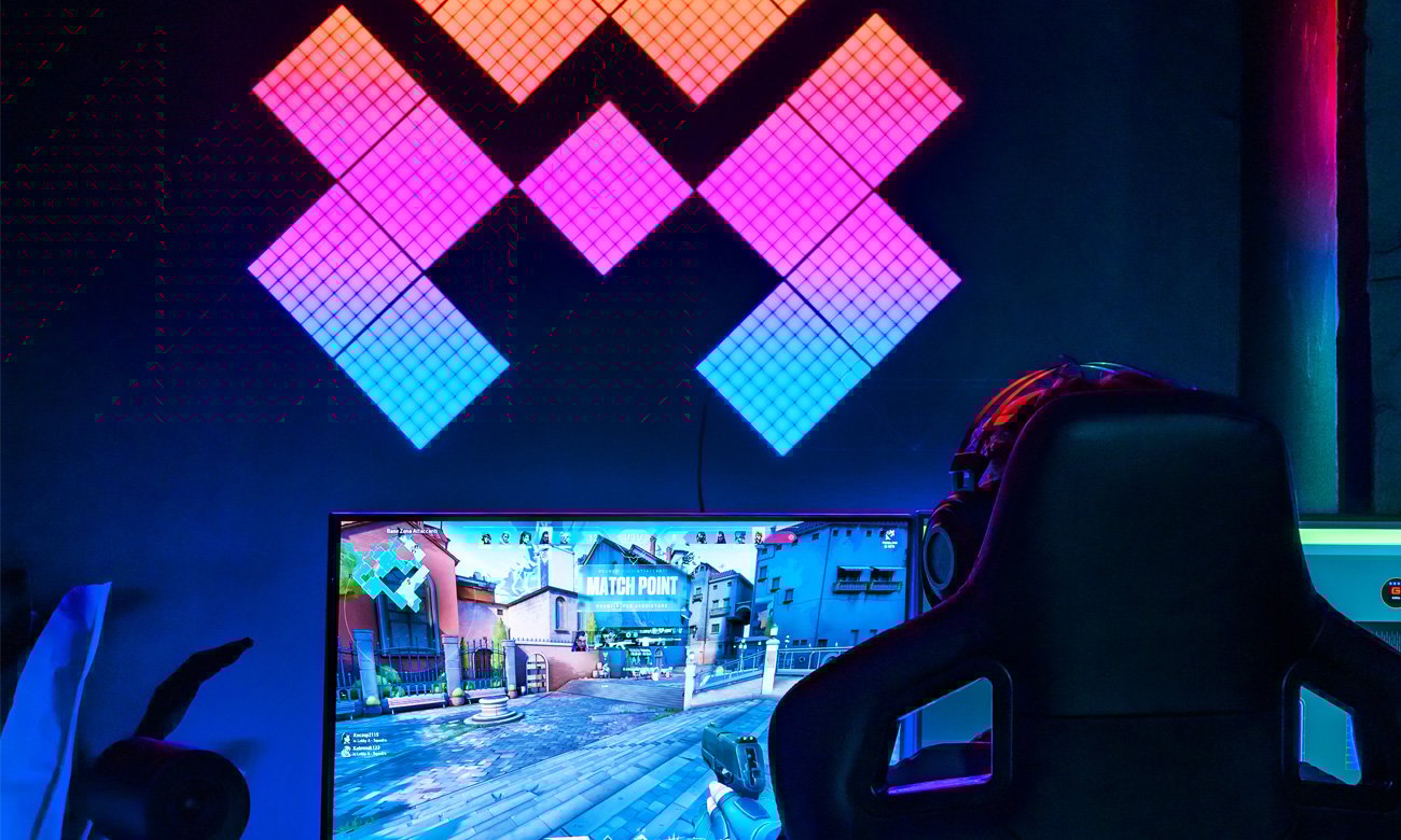 Panele modułowe LED Twinkly Squares - Lifestyle