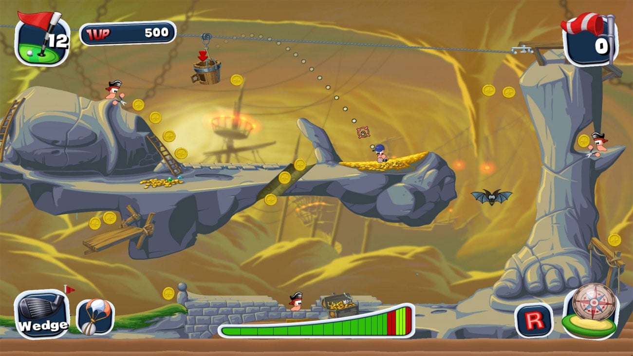 Worms Crazy Golf Mapy
