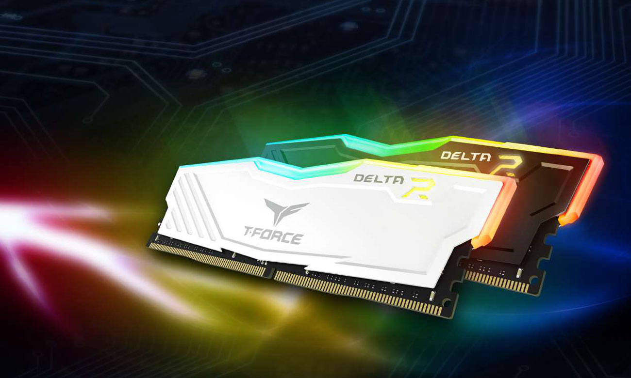 Team Group 16GB (2x8GB) 3200MHz CL16 Delta RGB White TF4D416G3200HC16CDC01