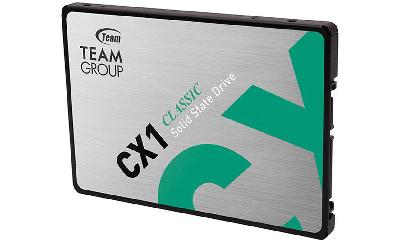 Dysk SSD Team Group CX1 2,5'' SATA 240 GB - Widok od przodu pod ktem