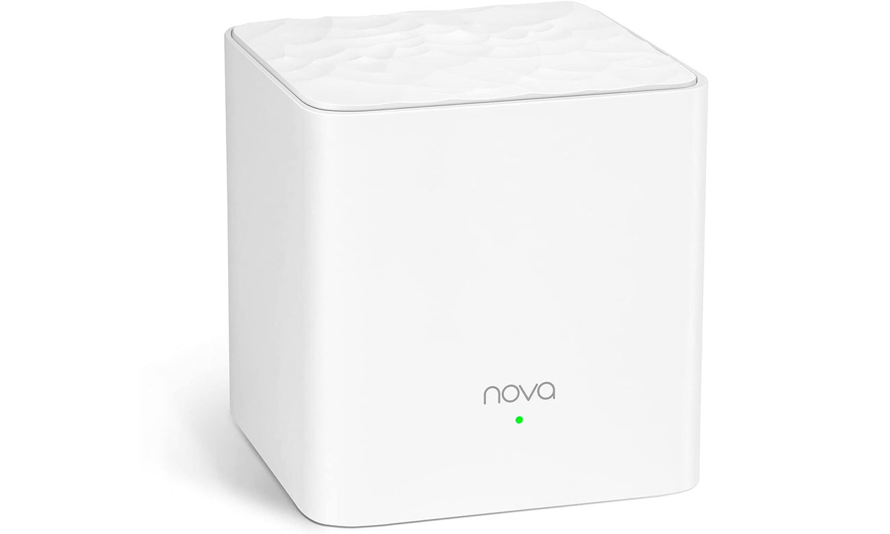 Dwuzakresowy router AC1200 Mesh Tenda Nova MW3 (1-Pack) - Widok od przodu pod kątem