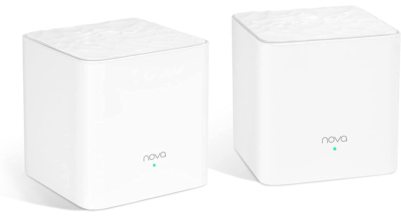 Dwuzakresowy router AC1200 Mesh Tenda Nova MW3 (2-Pack) - Widok od przodu pod kątem