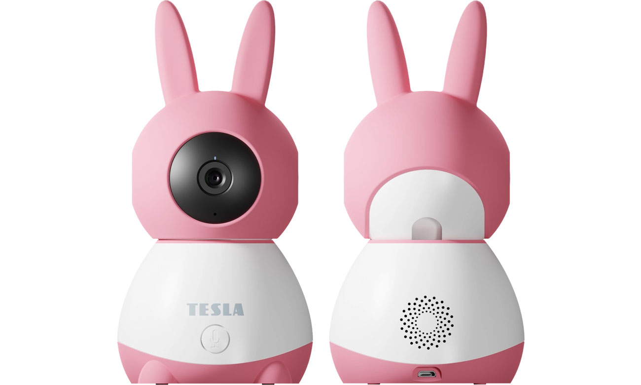 Tesla Smart Kamera 360 Baby Pink Przód, tył