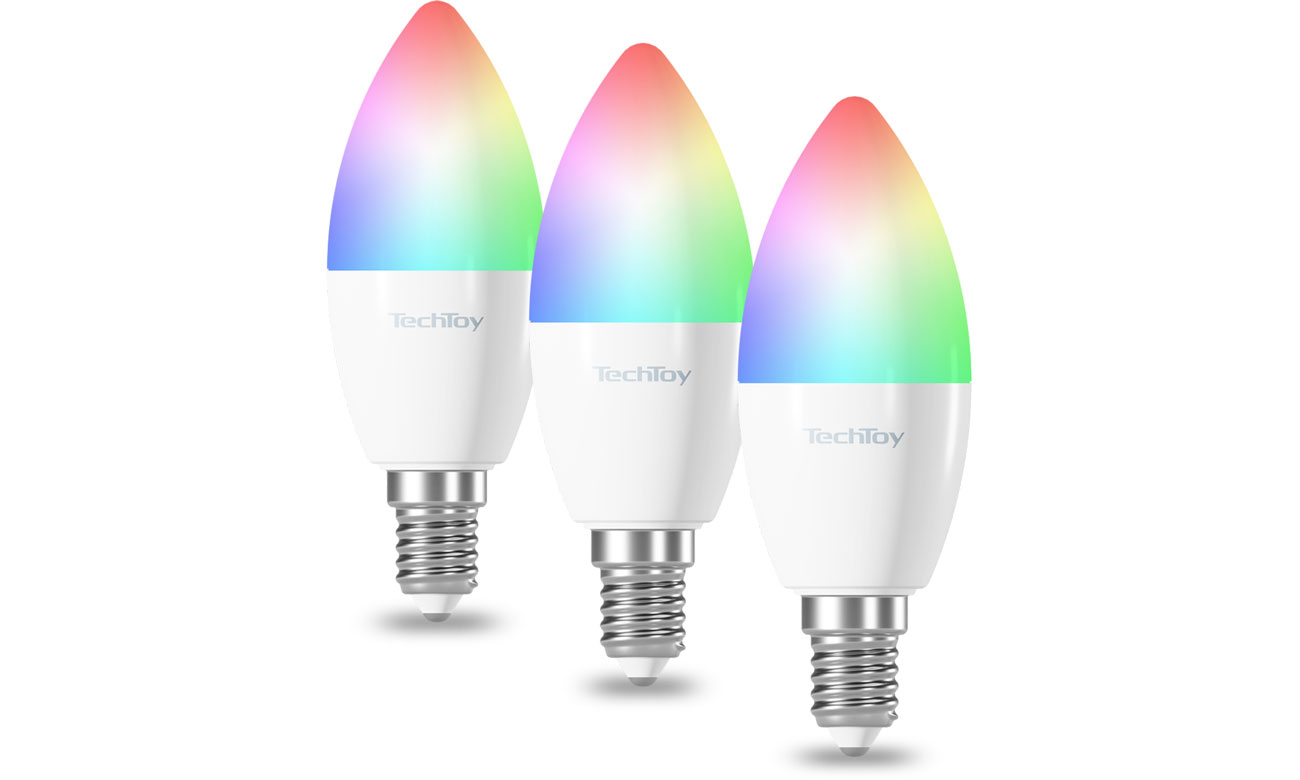 TechToy Smart Bulb RGB ZigBee E14 3 szt. Inteligentne żarówki