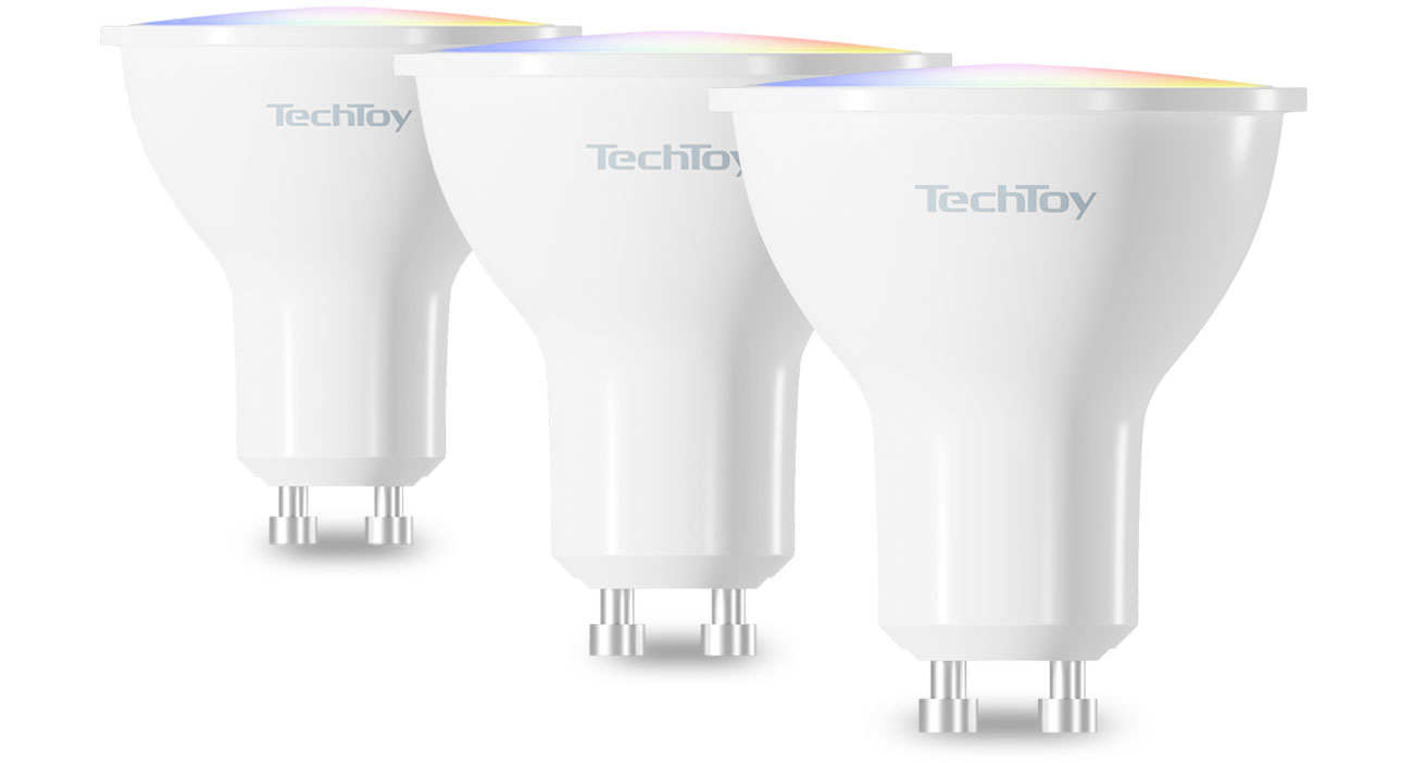 TechToy Smart Bulb RGB GU10 3 szt. Inteligentne żarówki