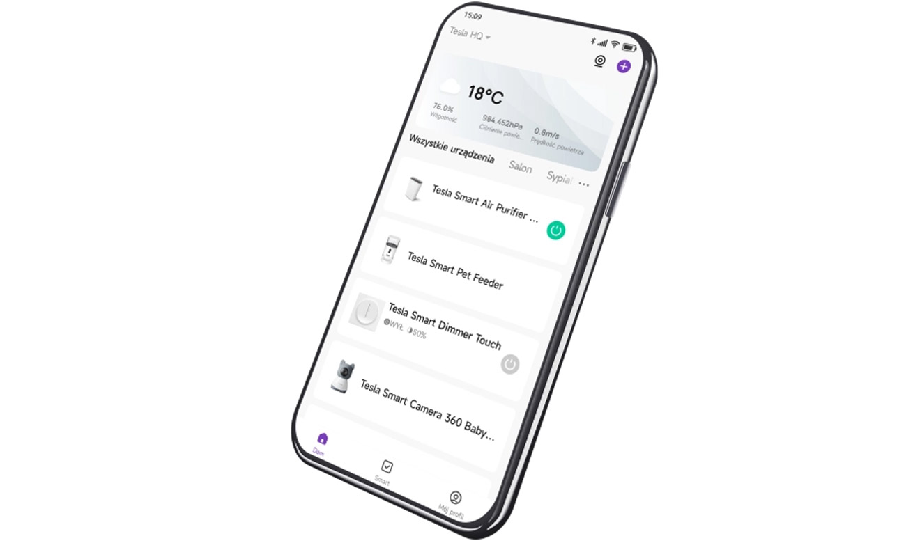 Tesla Smart Dimmer Touch aplikacja