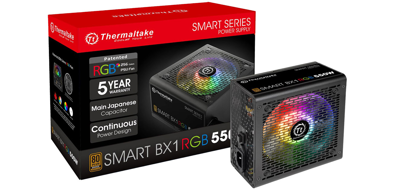 Zasilacz do komputera Thermaltake BX1 RGB 550W PS-SPR-0550NHSABE-1