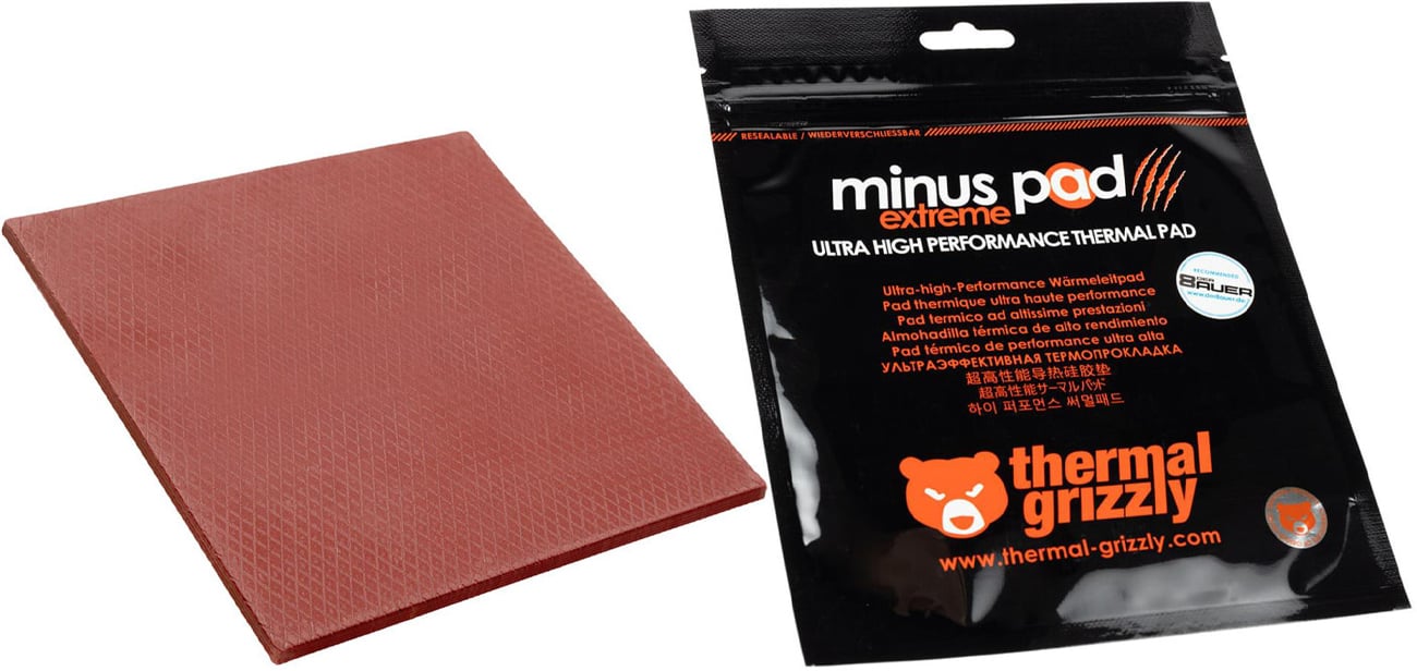 Thermal Grizzly Minus Pad Extreme 100x100x3 mm Wärmeleitpad