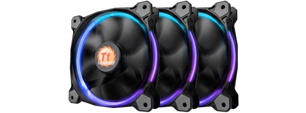 Wentylator do komputera Thermaltake Riing 12 LED RGB 3 pack 3x120mm CL-F042-PL12SW-B
