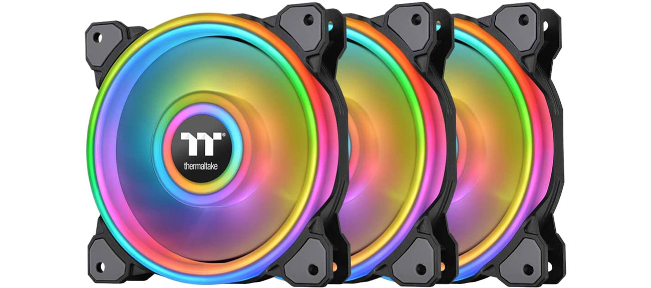 Wentylator do komputera Thermaltake Thermaltake Riing Quad 14 RGB 3 pack 3x140mm CL-F089-PL14SW-A