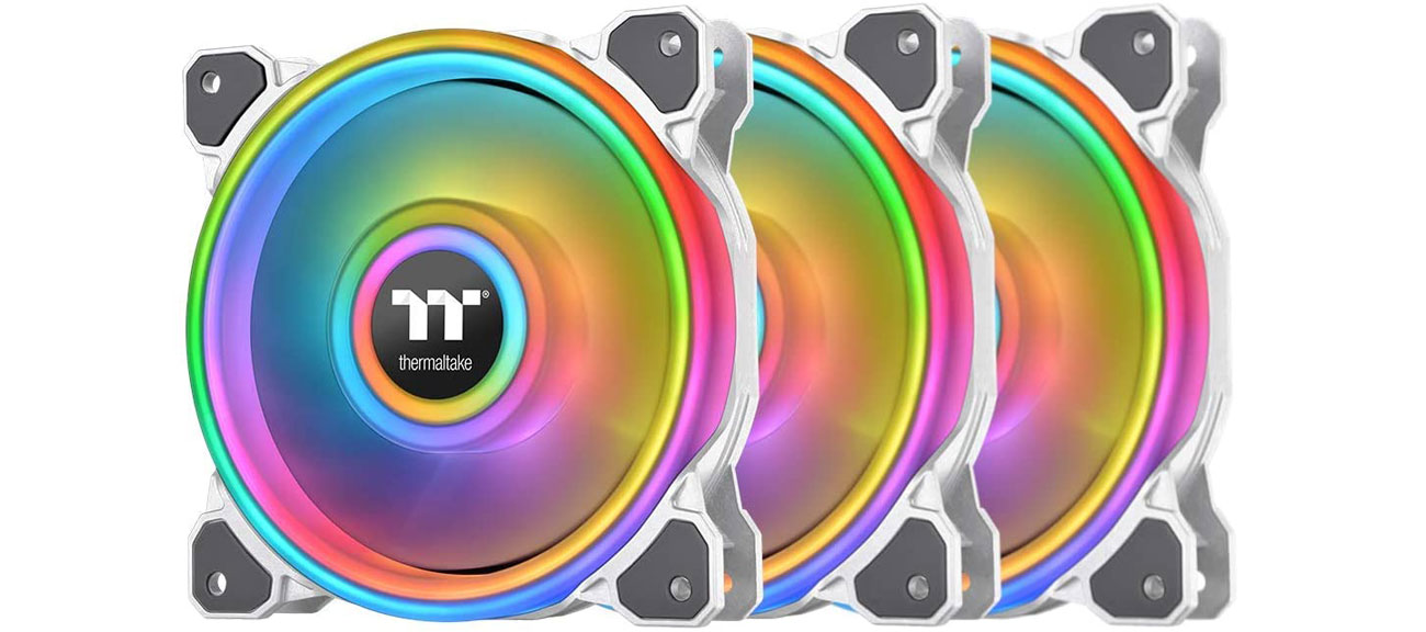 Wentylator do komputera Thermaltake Riing Quad 14 RGB white 3 pack 3x140mm CL-F101-PL14SW-A