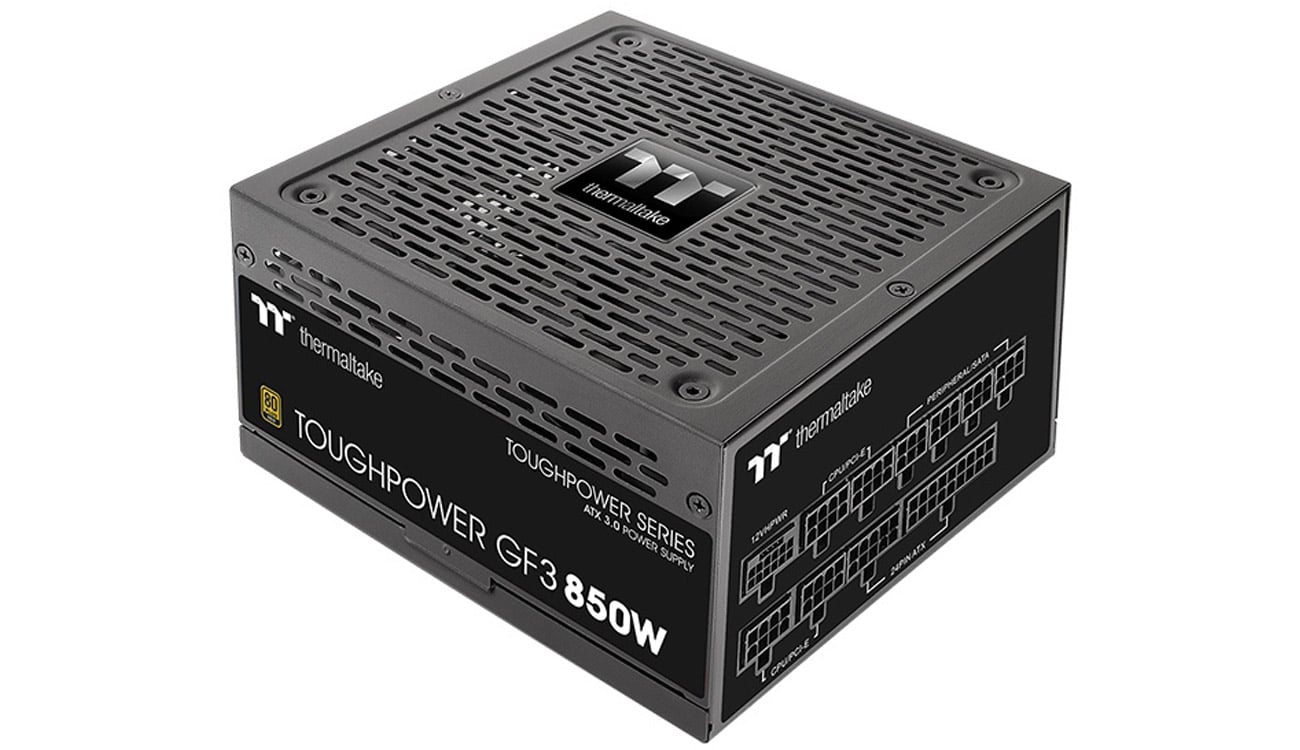 Thermaltake Toughpower GF3 850 W widok z góry pod kątem