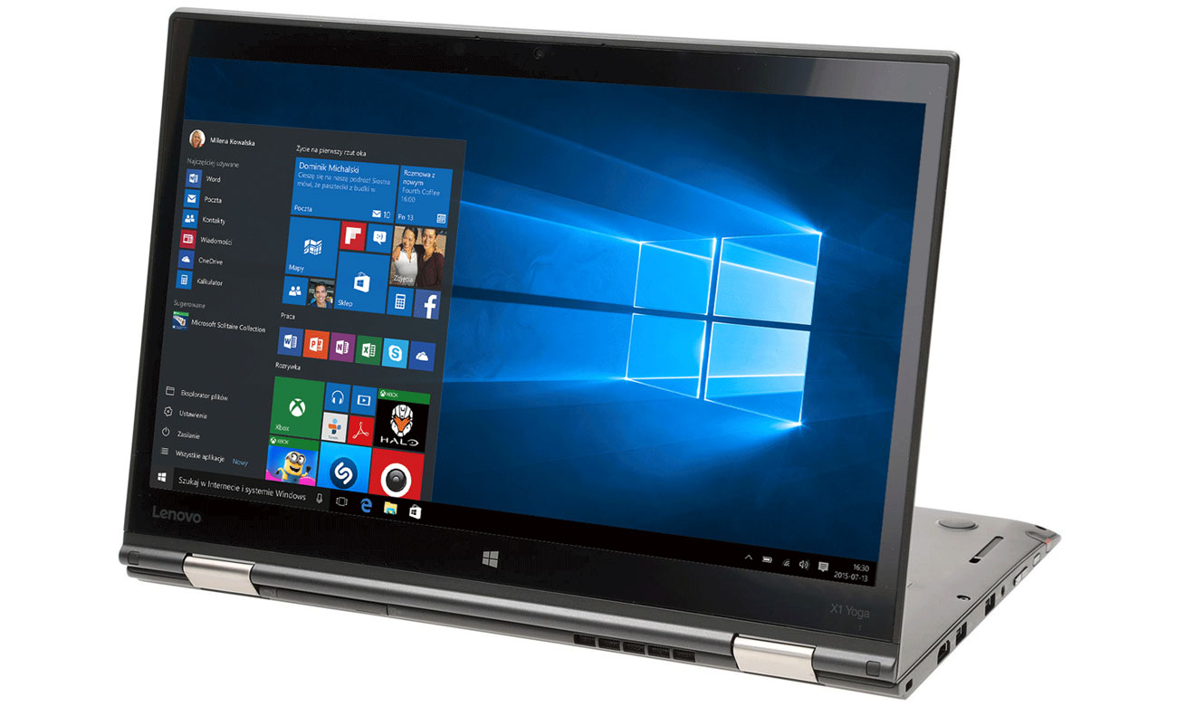 Lenovo ThinkPad X1 Yoga wbudowana kamera internetowa wideokonferencje