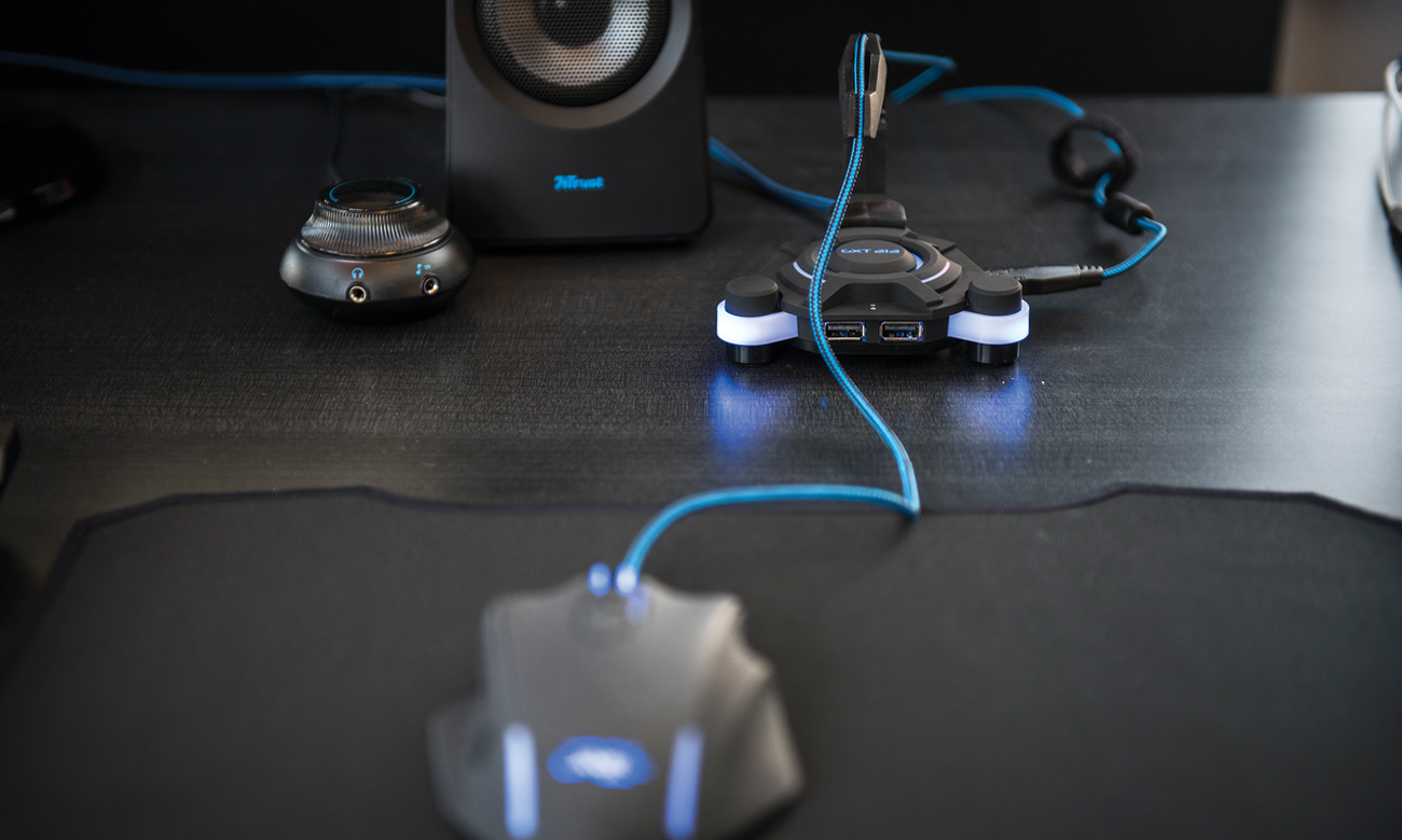 Trust GXT 213 USB Hub & Mouse Bungee