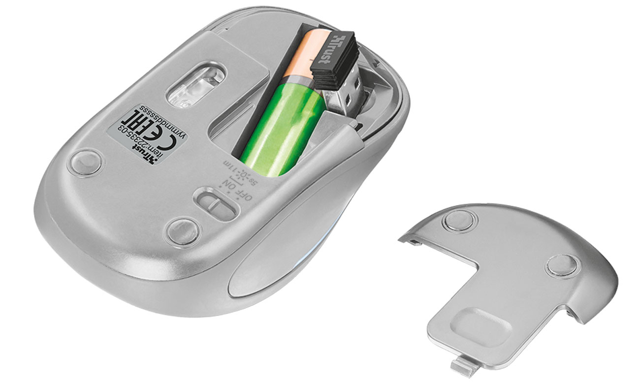 Schowek Trust Yvi FX Wireless Biała