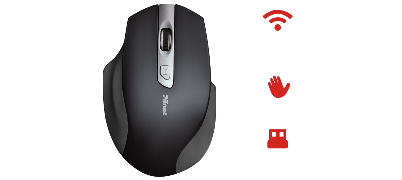 Trust Lagau Left-handed Wireless Mouse