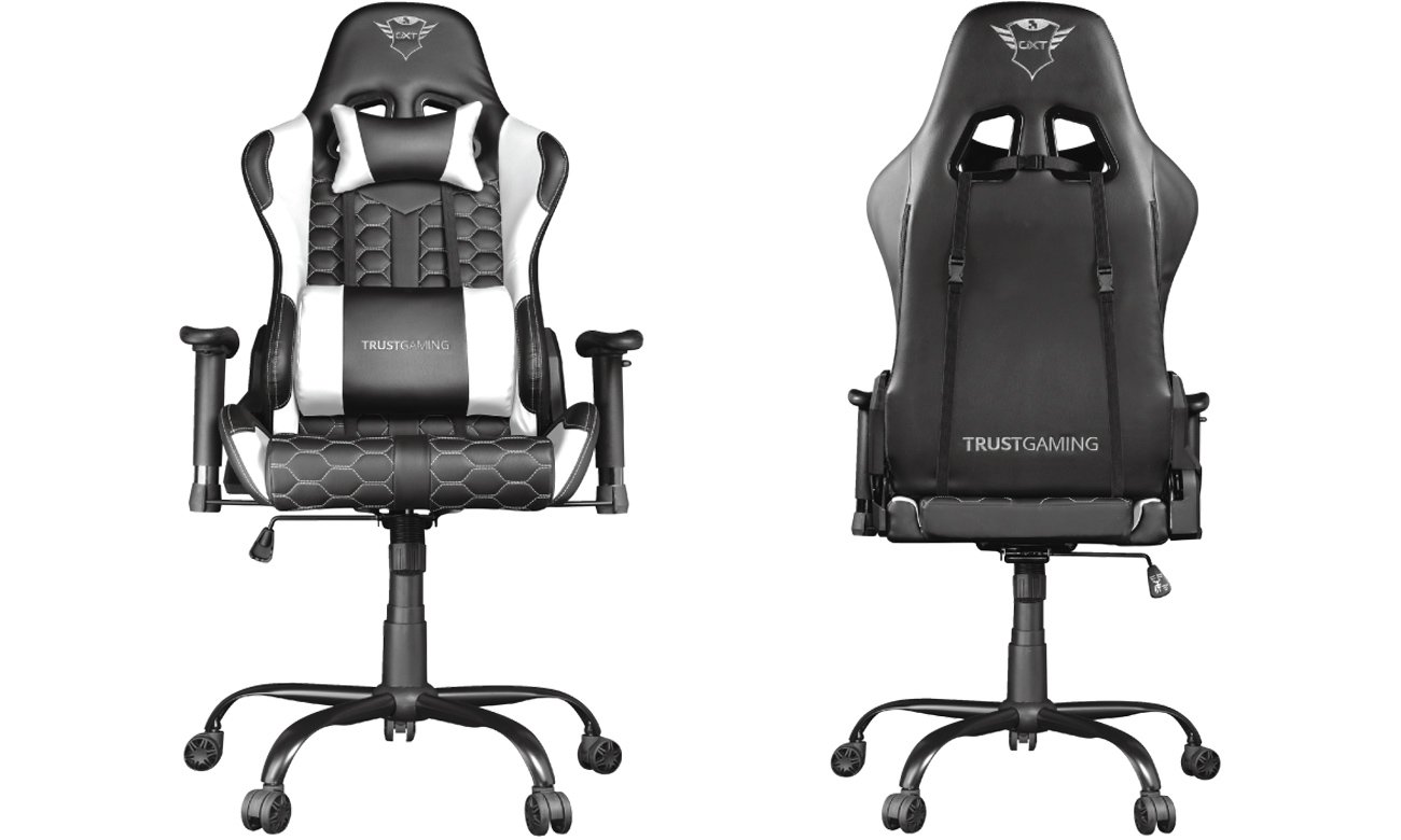 Fotel gamingowy Trust GXT 708W Resto Gaming Chair Czarno-biały
