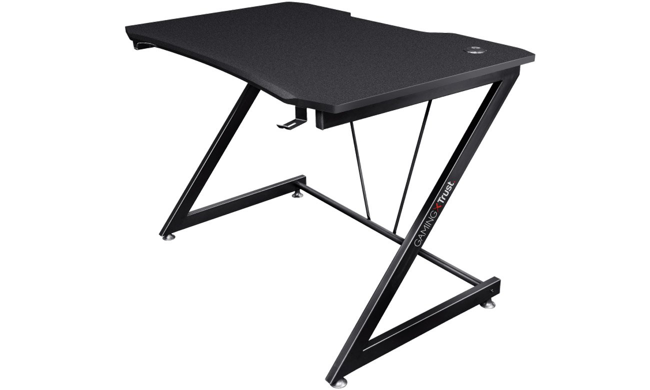 Biurko gamingowe Trust GXT 711X Dominus Gaming Desk - Widok od przodu pod kątem