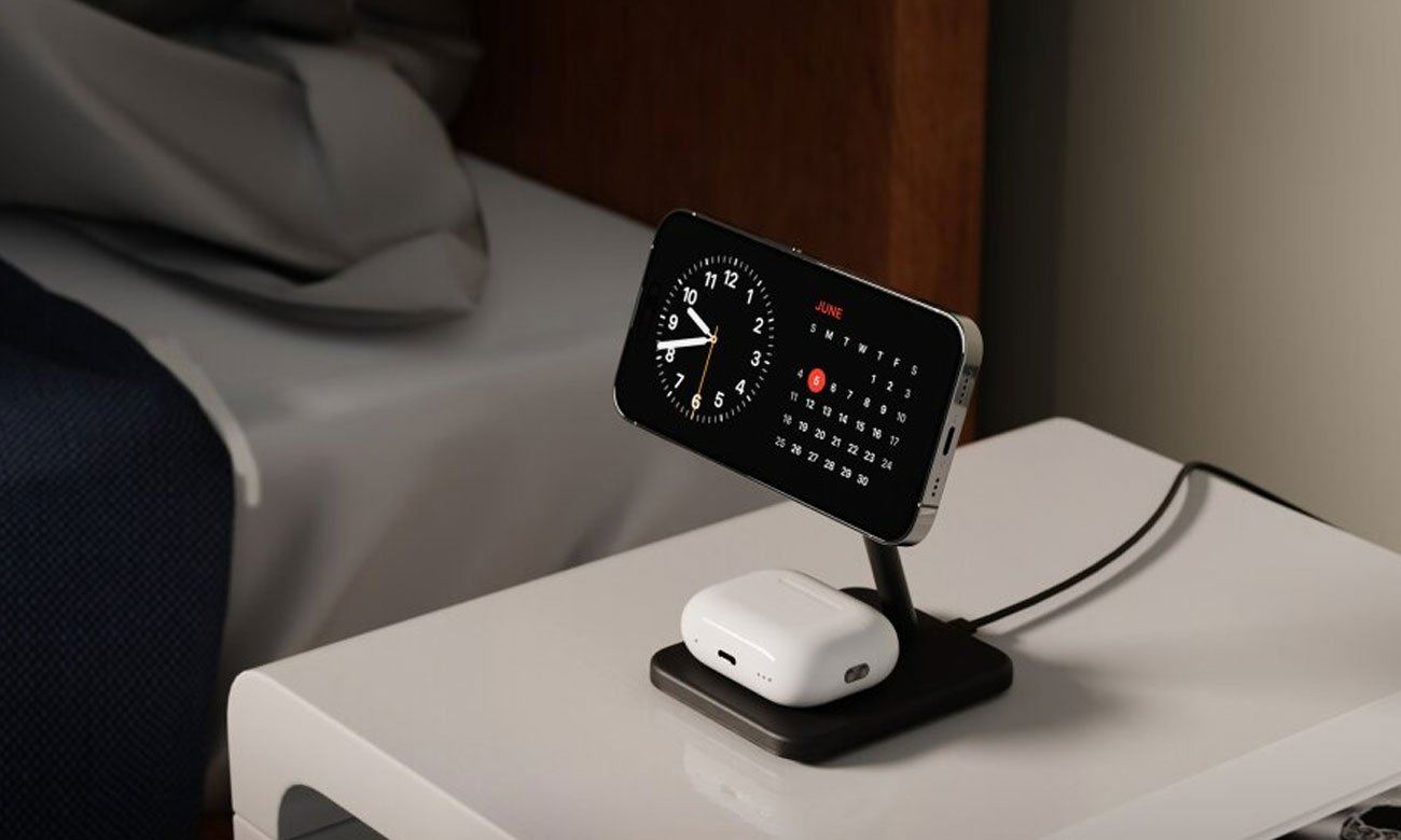 Ładowarka Twelve South HiRise 2 Deluxe dla dwóch urządzeń MagSafe black