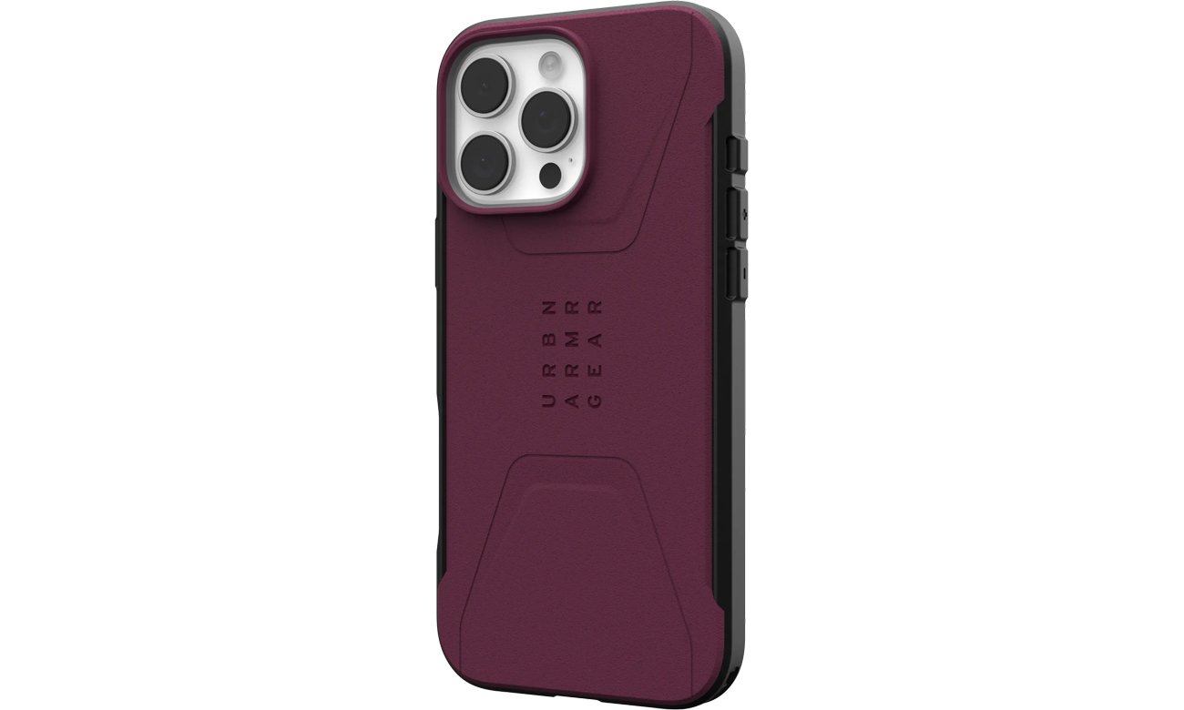 Hülle UAG Civilian MagSafe für iPhone 16 Pro Max Bordeaux