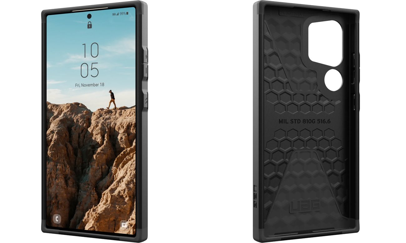 Etui UAG Civilian do Samsung Galaxy S24 Ultra Black - Widok ogólny