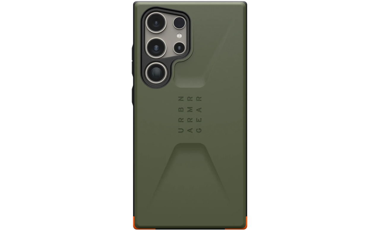 UAG Civilian Hülle für Samsung Galaxy S24 Ultra Olive Drab - Rückansicht