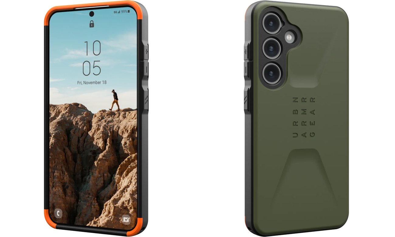 Etui UAG Civilian do Samsung Galaxy S24 Olive Drab - Widok ogólny