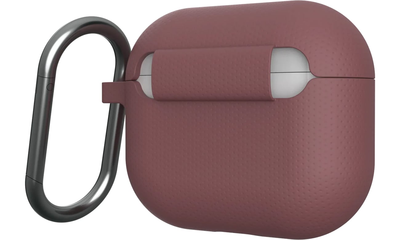 Etui ochronne UAG [U] Dot do AirPods 3 Aubergine - Widok od tyłu pod kątem, zamknięte