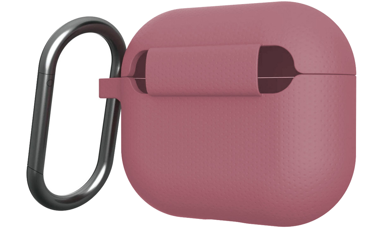 Etui ochronne UAG [U] Dot do AirPods 3 Dusty Rose - Widok od tyłu pod kątem, zamknięte